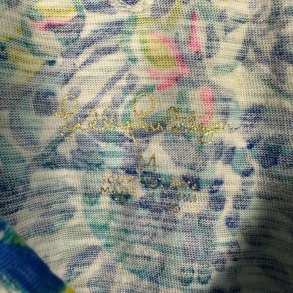 Lilly Pulitzer Medium Kaia Knit Tunic Top Zest For Life Lemons Blouse - Picture 3 of 4